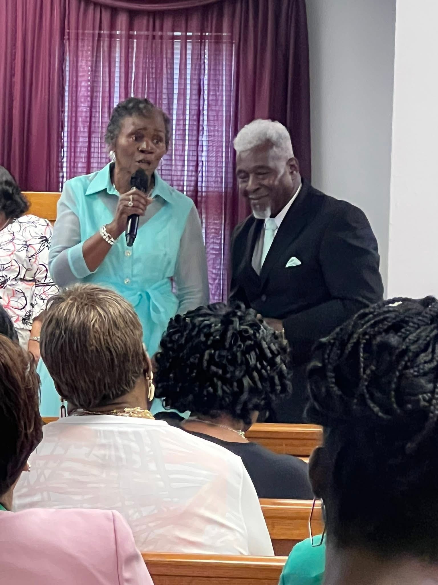 Our congregation gathered in fellowship